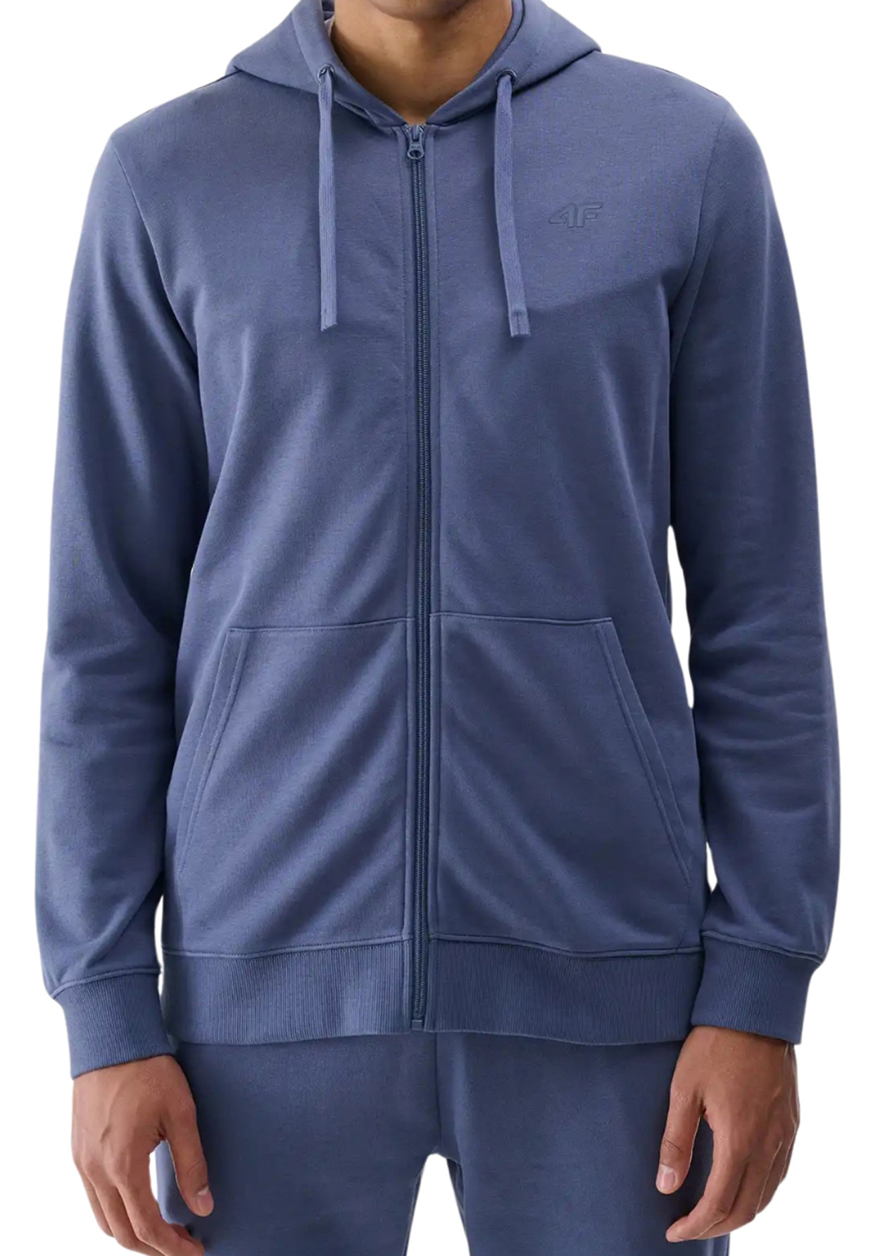 Bluza Dresowa Męska 4F Z Kapturem Denim 4FWMM00TSWSM1768