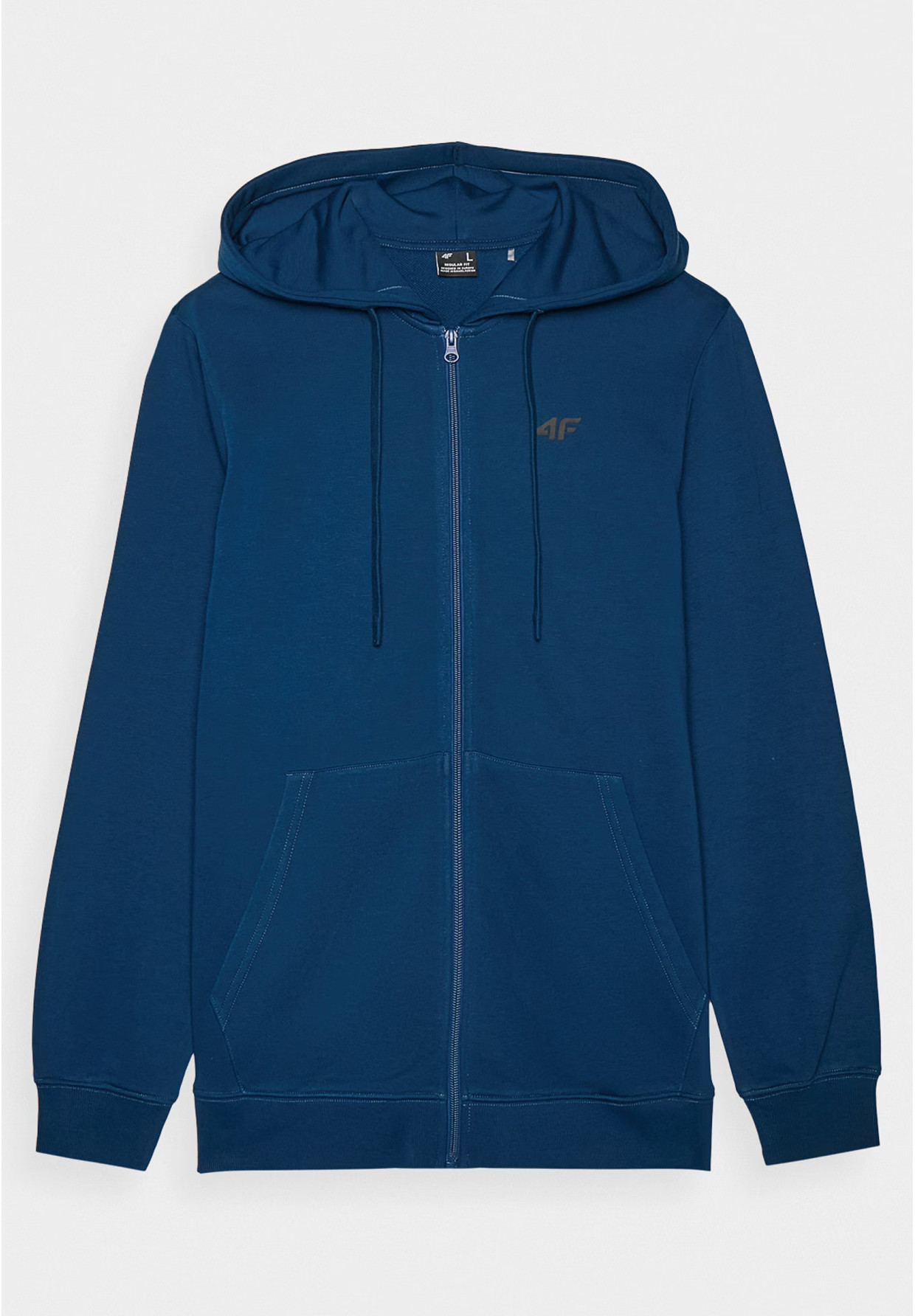 Bluza Dresowa Męska 4F Z Kapturem Turkusowa 4FWMM00TSWSM1768