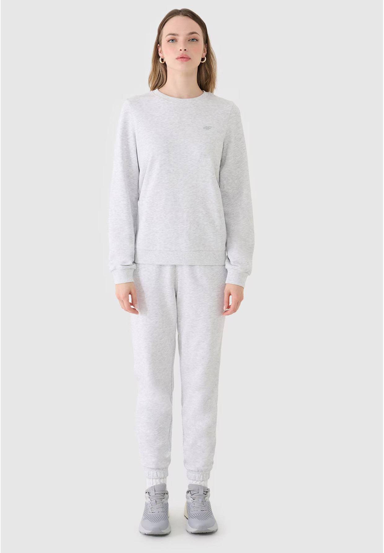 Spodnie Damskie 4F Joggery Dresowe Szare 4FWMM00TTROF1138
