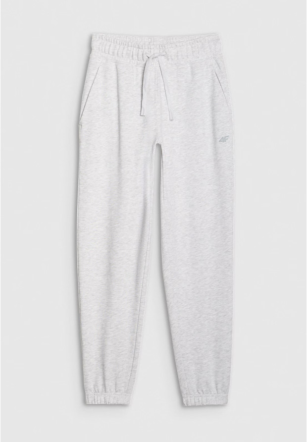 Spodnie Damskie 4F Joggery Dresowe Szare 4FWMM00TTROF1138
