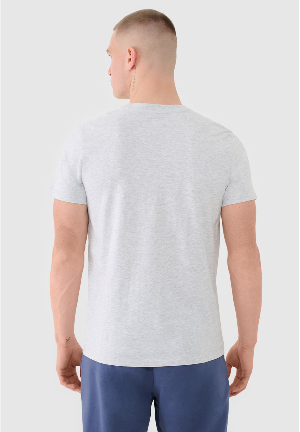 Koszulka Męska 4F T-shirt Basic Regular Szary 4FWMM00TTSHM2256