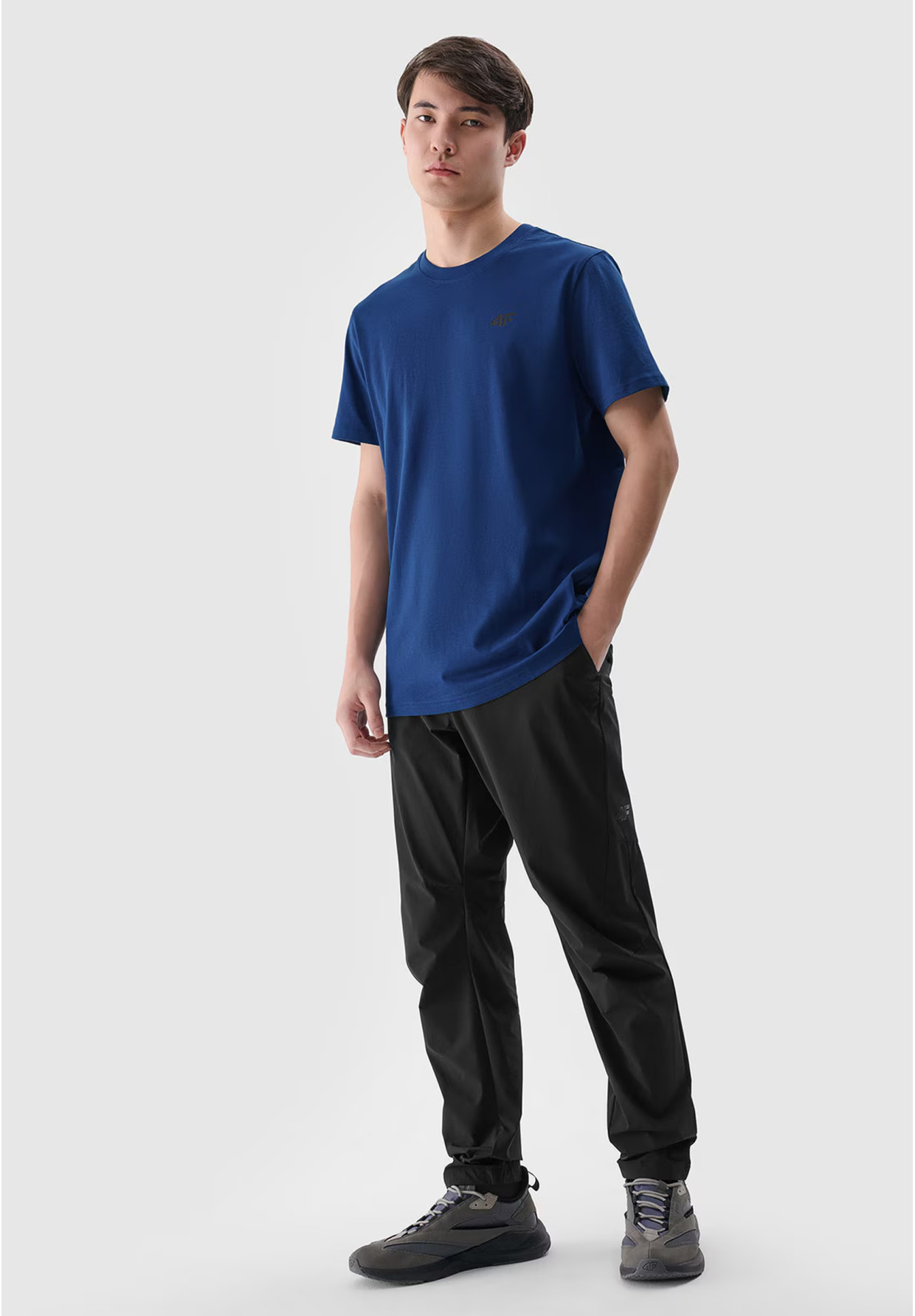 Koszulka Męska 4F T-shirt Basic Regular Granatowy 4FWMM00TTSHM2256