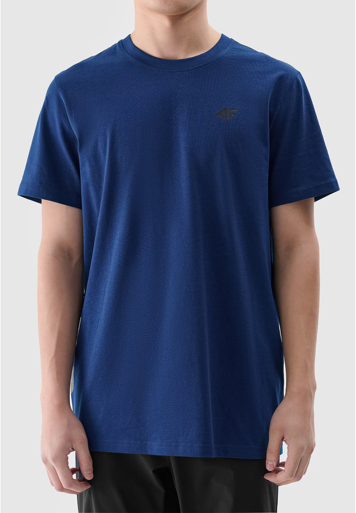 Koszulka Męska 4F T-shirt Basic Regular Granatowy 4FWMM00TTSHM2256