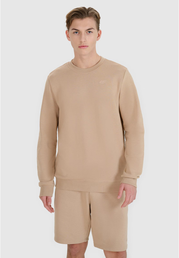 Męska beżowa bluza 4F model 4FWSS25TSWSM1622-83S​
