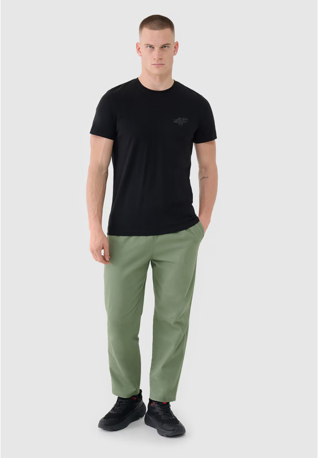 Koszulka Męska 4F T-shirt Basic Regular Czarny 4FWSS25TTSHM1974