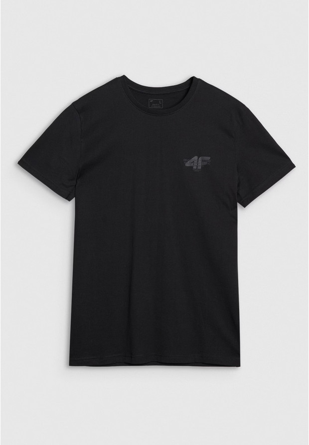 Koszulka Męska 4F T-shirt Basic Regular Czarny 4FWSS25TTSHM1974