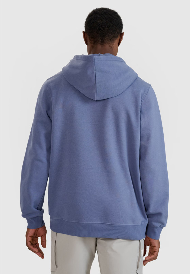 Bluza Dresowa Męska 4F Z Kapturem Logo Niebieska 4FWMM00TSWSM1766