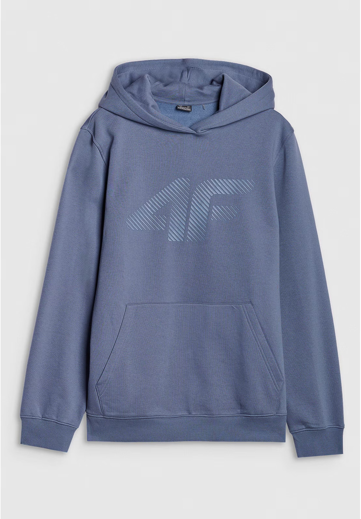 Bluza Dresowa Męska 4F Z Kapturem Logo Niebieska 4FWMM00TSWSM1766