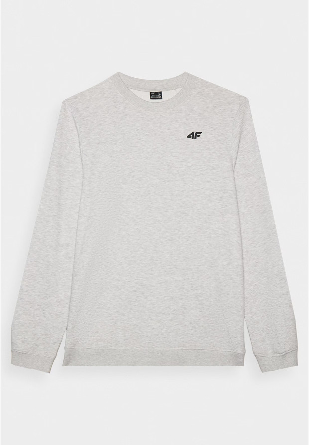 Bluza Dresowa Męska 4F Bez Kaptura Basic Szara 4FWMM00TSWSM1767