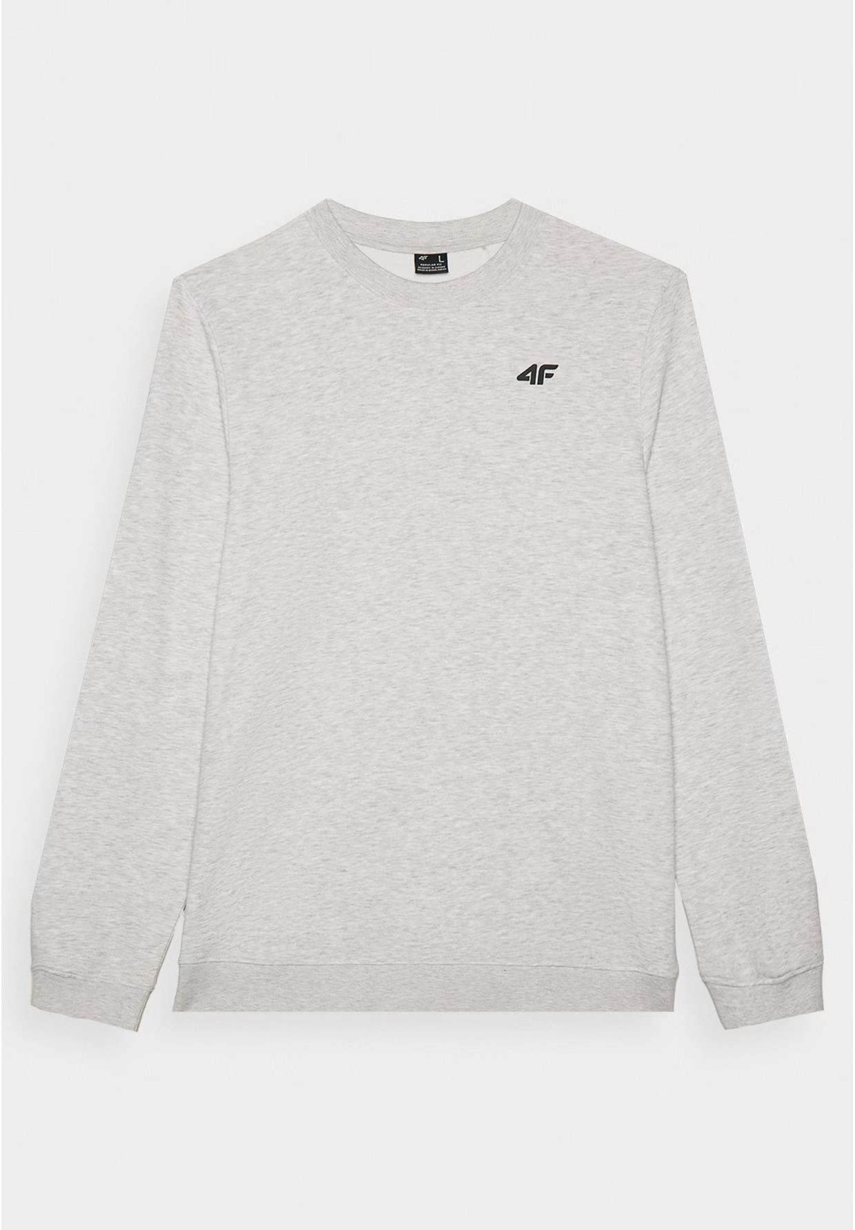 Bluza Dresowa Męska 4F Bez Kaptura Basic Szara 4FWMM00TSWSM1767