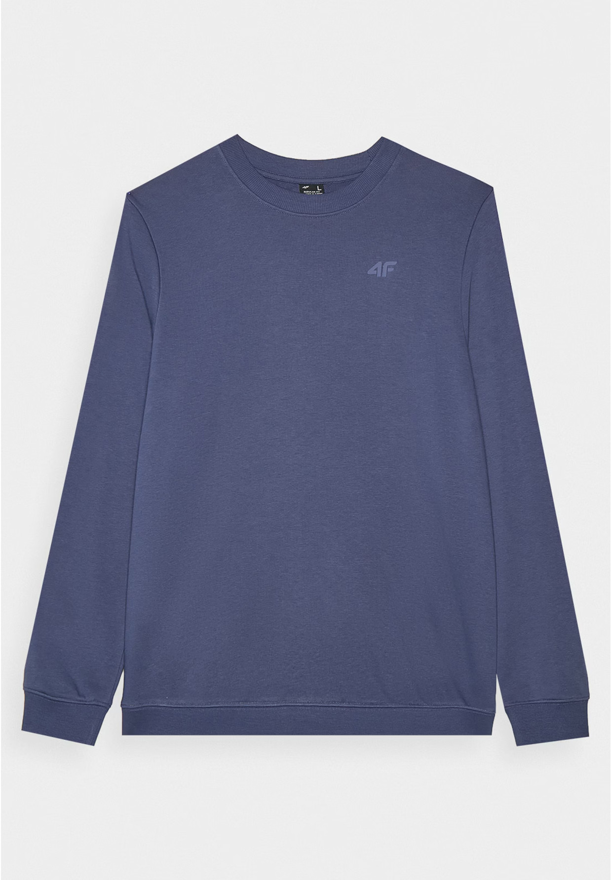 Bluza Dresowa Męska 4F Bez Kaptura Basic Niebieska 4FWMM00TSWSM1767