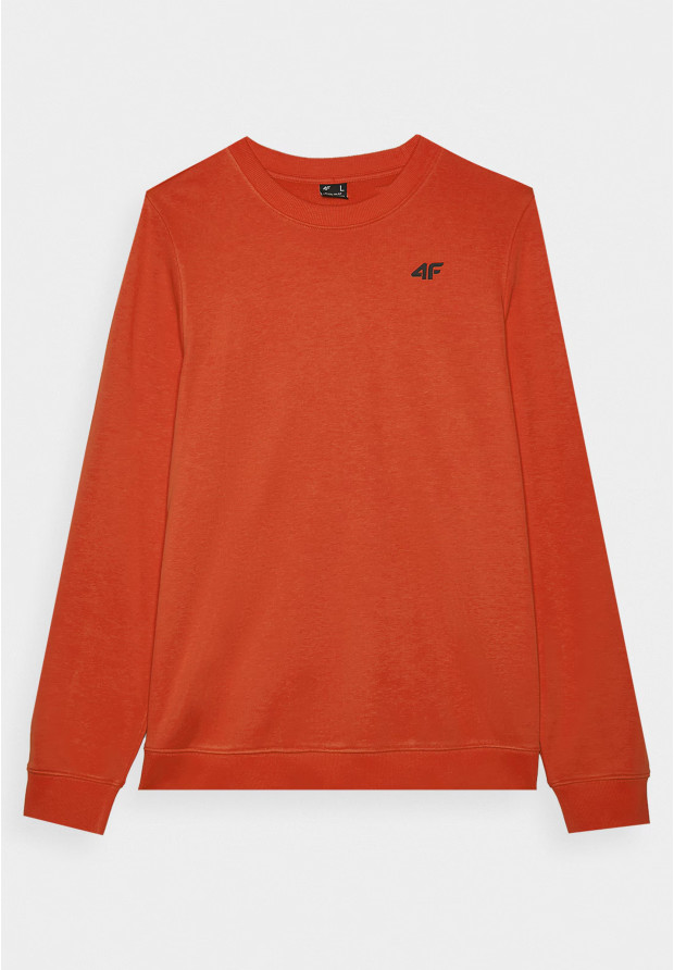 Bluza Dresowa Męska 4F Bez Kaptura Basic Czerwona 4FWMM00TSWSM1767