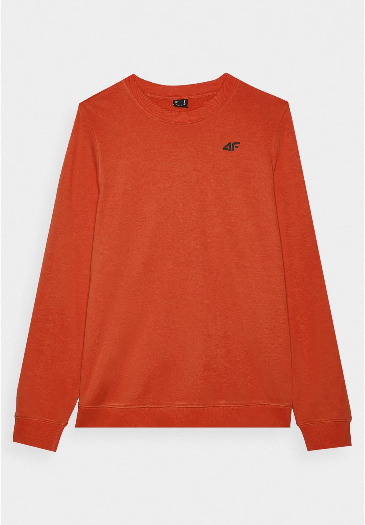 Bluza Dresowa Męska 4F Bez Kaptura Basic Czerwona 4FWMM00TSWSM1767