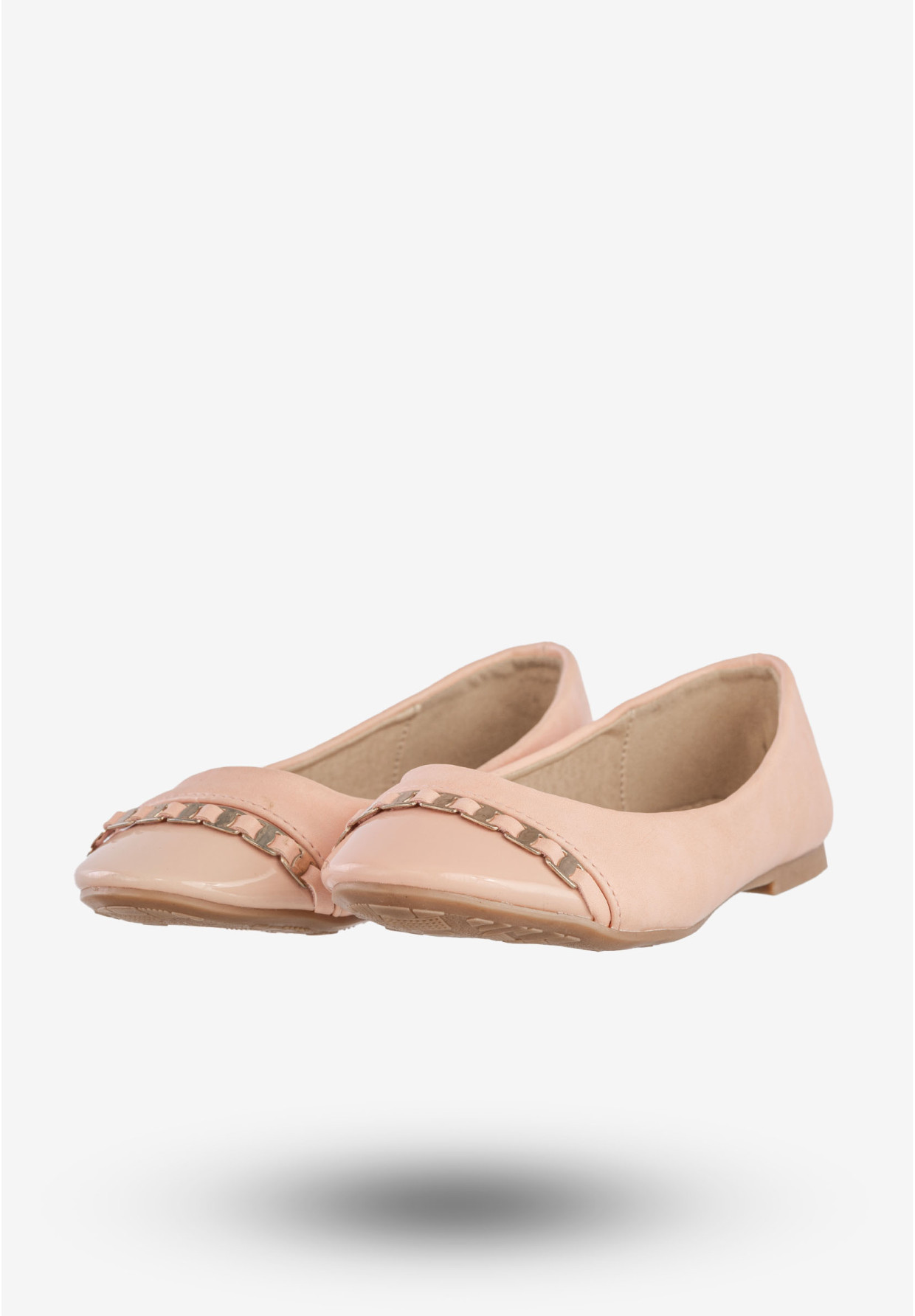 Baleriny Dziecięce Ekoskóra Buty Eleganckie Półbuty Różowe Qinba BL-10A