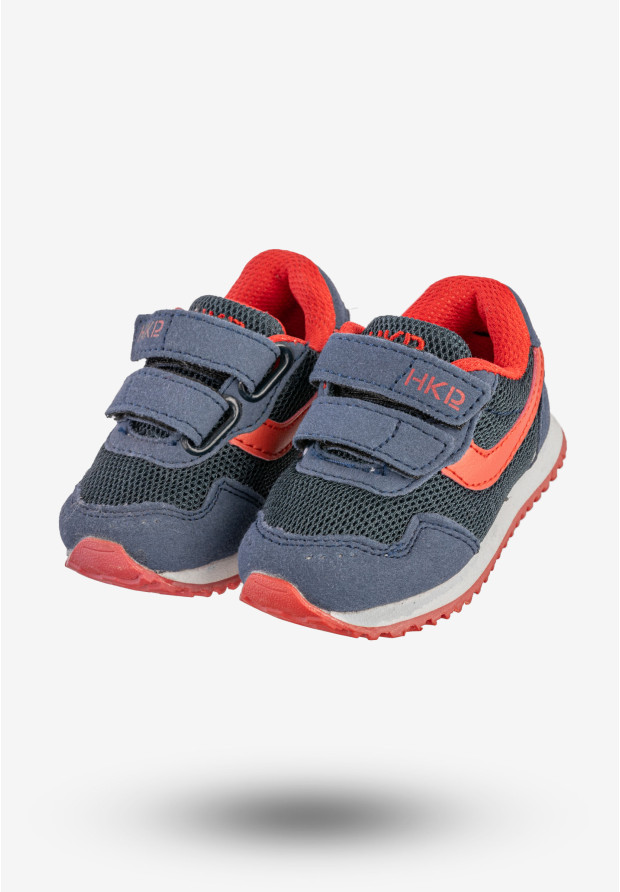 Sneakersy Dziecięce Na Rzepy Buty Sportowe Granatowe HKR 1A-SA84604A