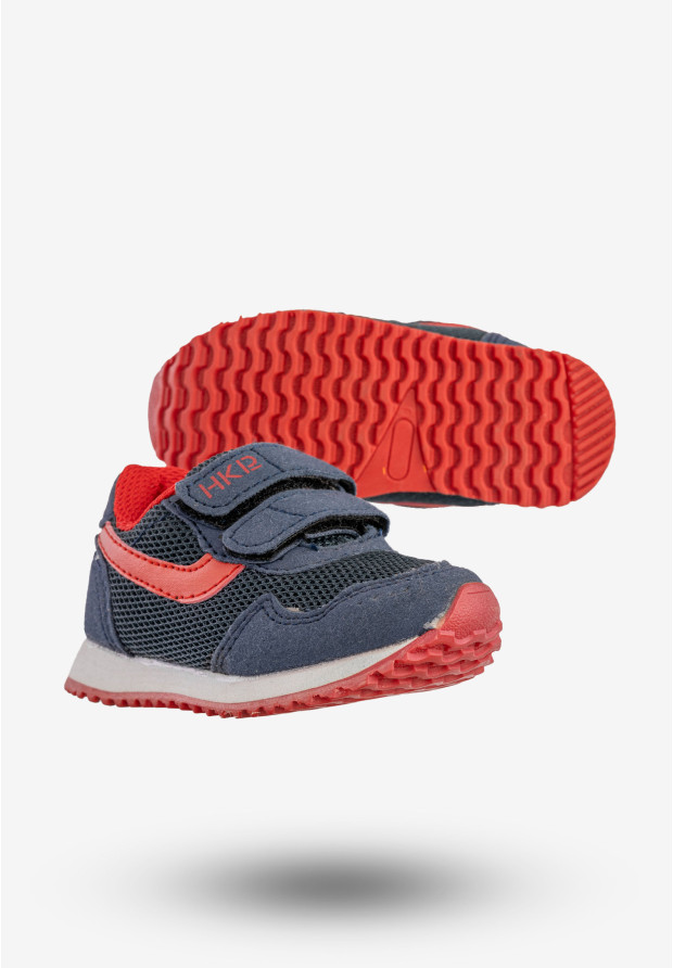 Sneakersy Dziecięce Na Rzepy Buty Sportowe Granatowe HKR 1A-SA84604A