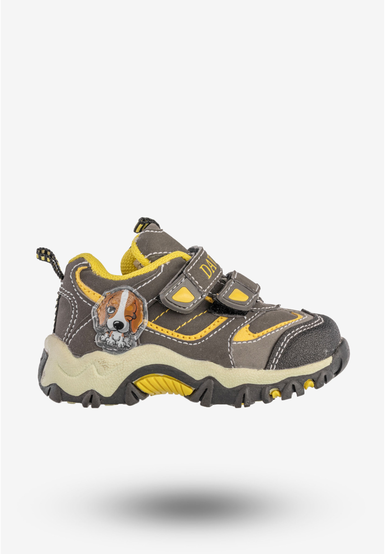 Sneakersy Dziecięce Półbuty Na Rzepy Buty Szare Dawina 0025