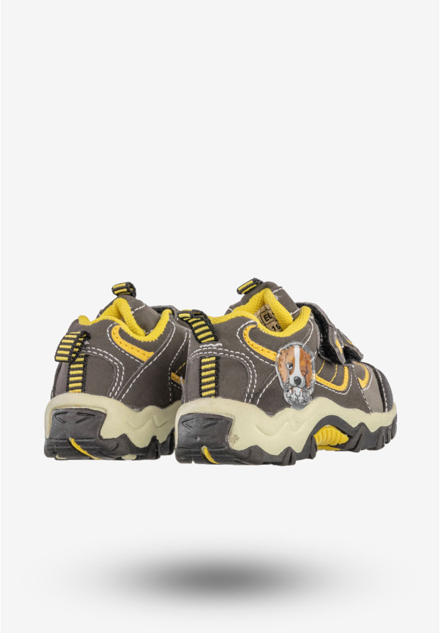 Sneakersy Dziecięce Półbuty Na Rzepy Buty Szare Dawina 0025