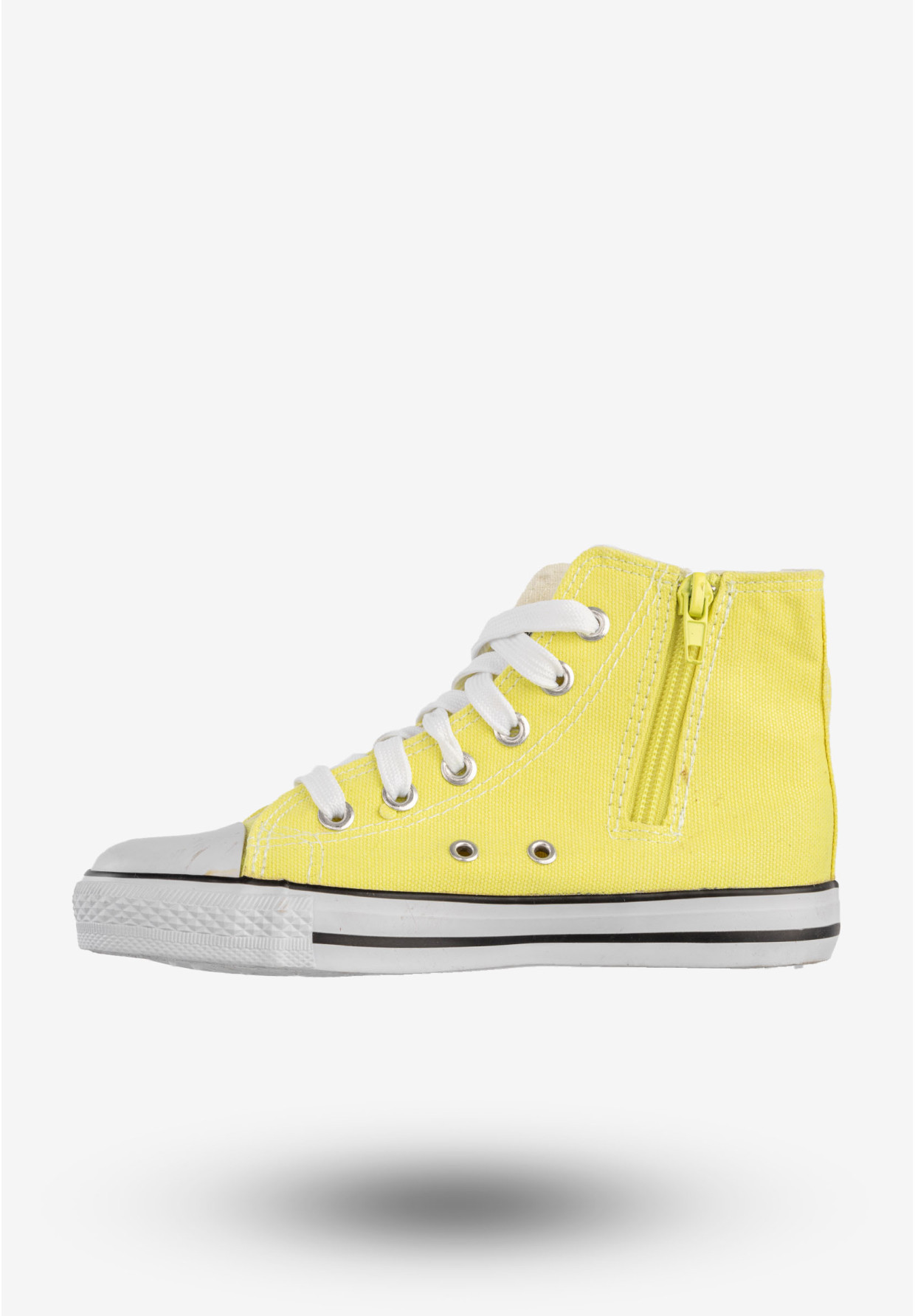 Trampki Dziecięce Wysokie Na Zamek Buty Sportowe Żółte HVR DTS58TE-17