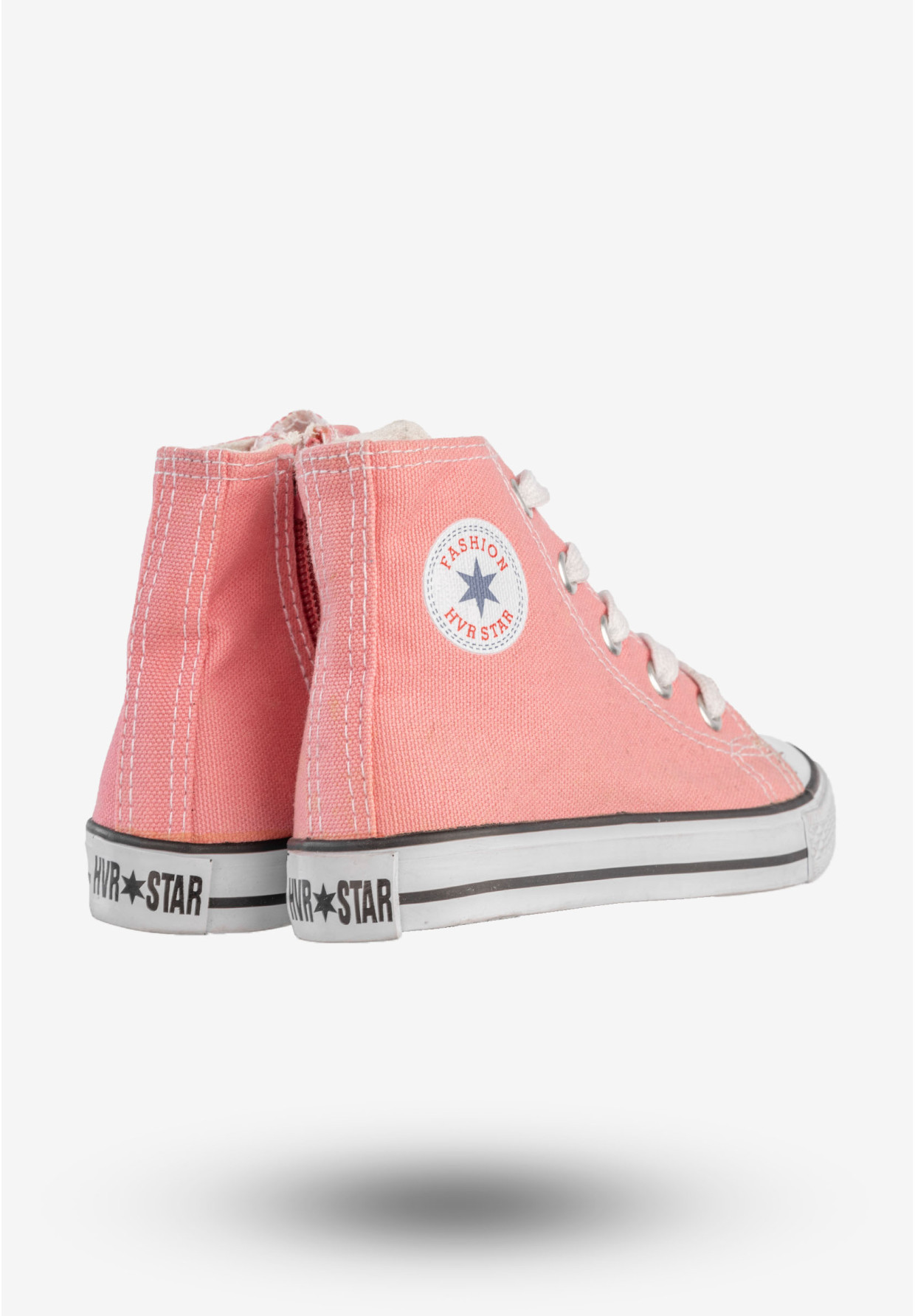 Trampki Dziecięce Wysokie Na Zamek Buty Sportowe Różowe HVR DL8171-2-6