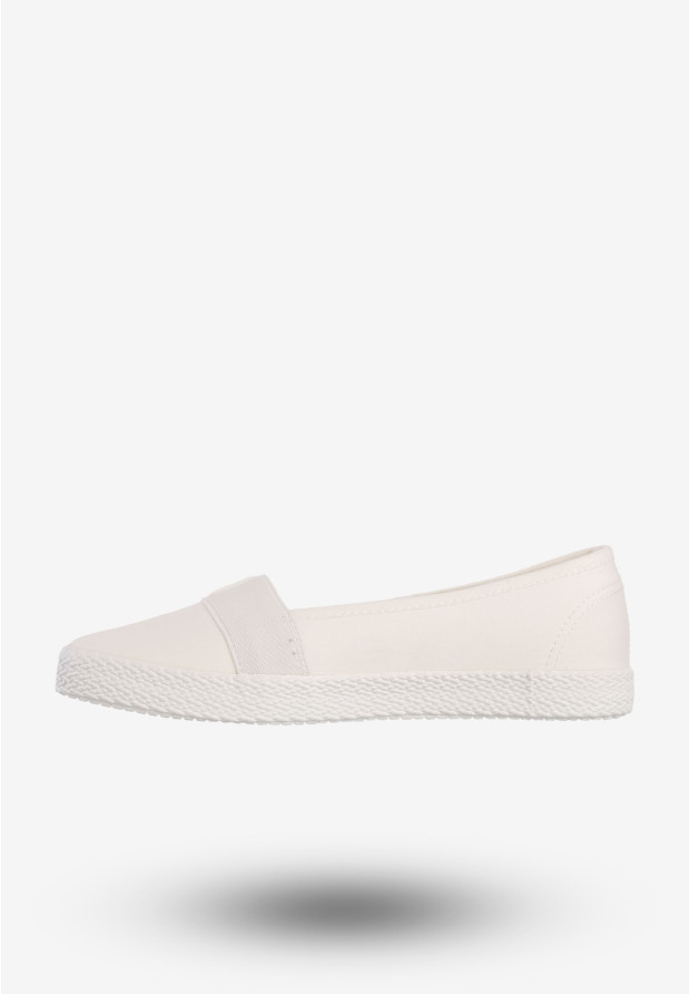 Tenisówki Damskie BIG STAR Buty Wsuwane Białe LL274201
