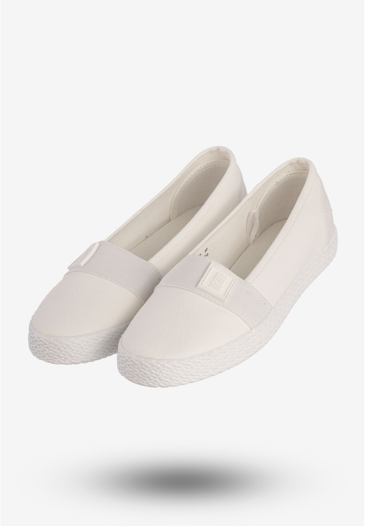 Tenisówki Damskie BIG STAR Buty Wsuwane Białe LL274201