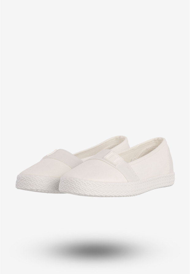 Tenisówki Damskie BIG STAR Buty Wsuwane Białe LL274201