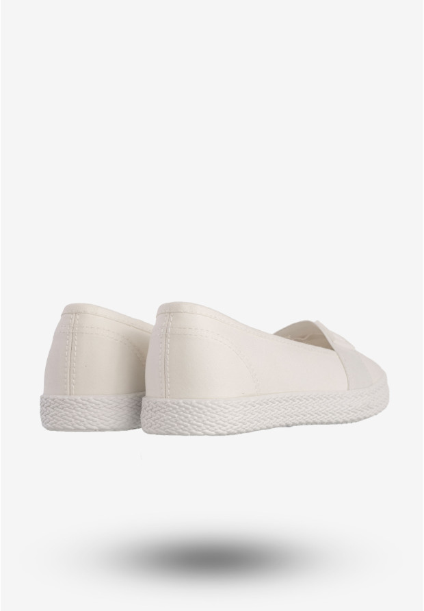 Tenisówki Damskie BIG STAR Buty Wsuwane Białe LL274201