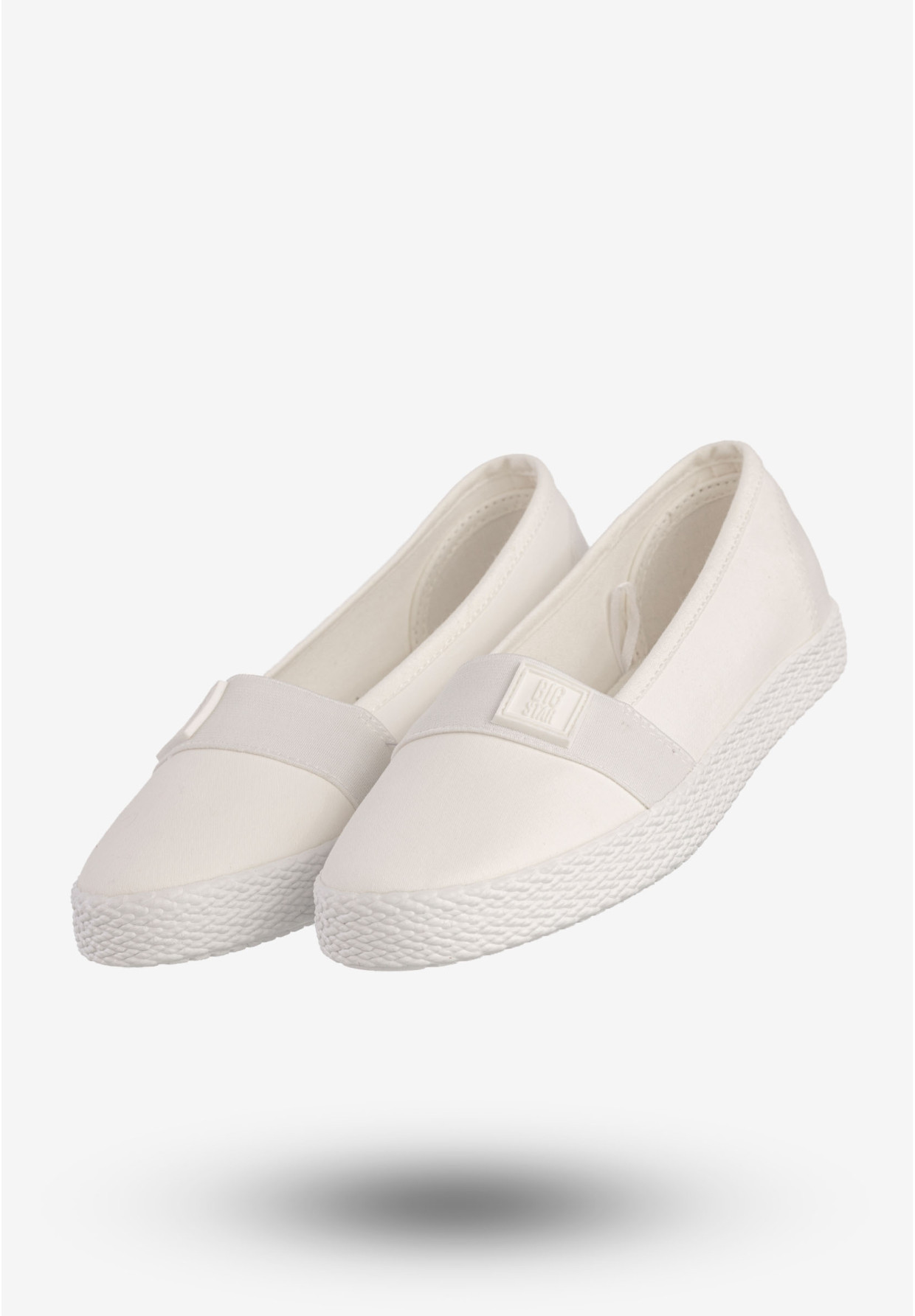 Tenisówki Damskie BIG STAR Buty Wsuwane Białe LL274201