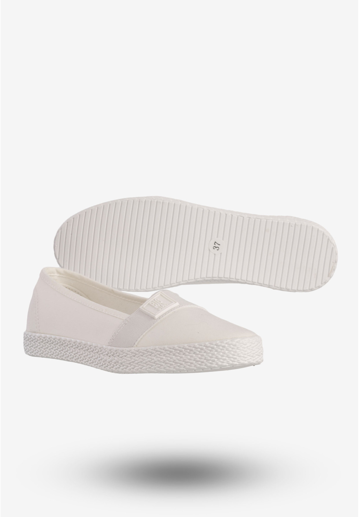 Tenisówki Damskie BIG STAR Buty Wsuwane Białe LL274201