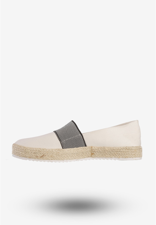 Espadryle Damskie BIG STAR Buty Wsuwane Białe HH274480