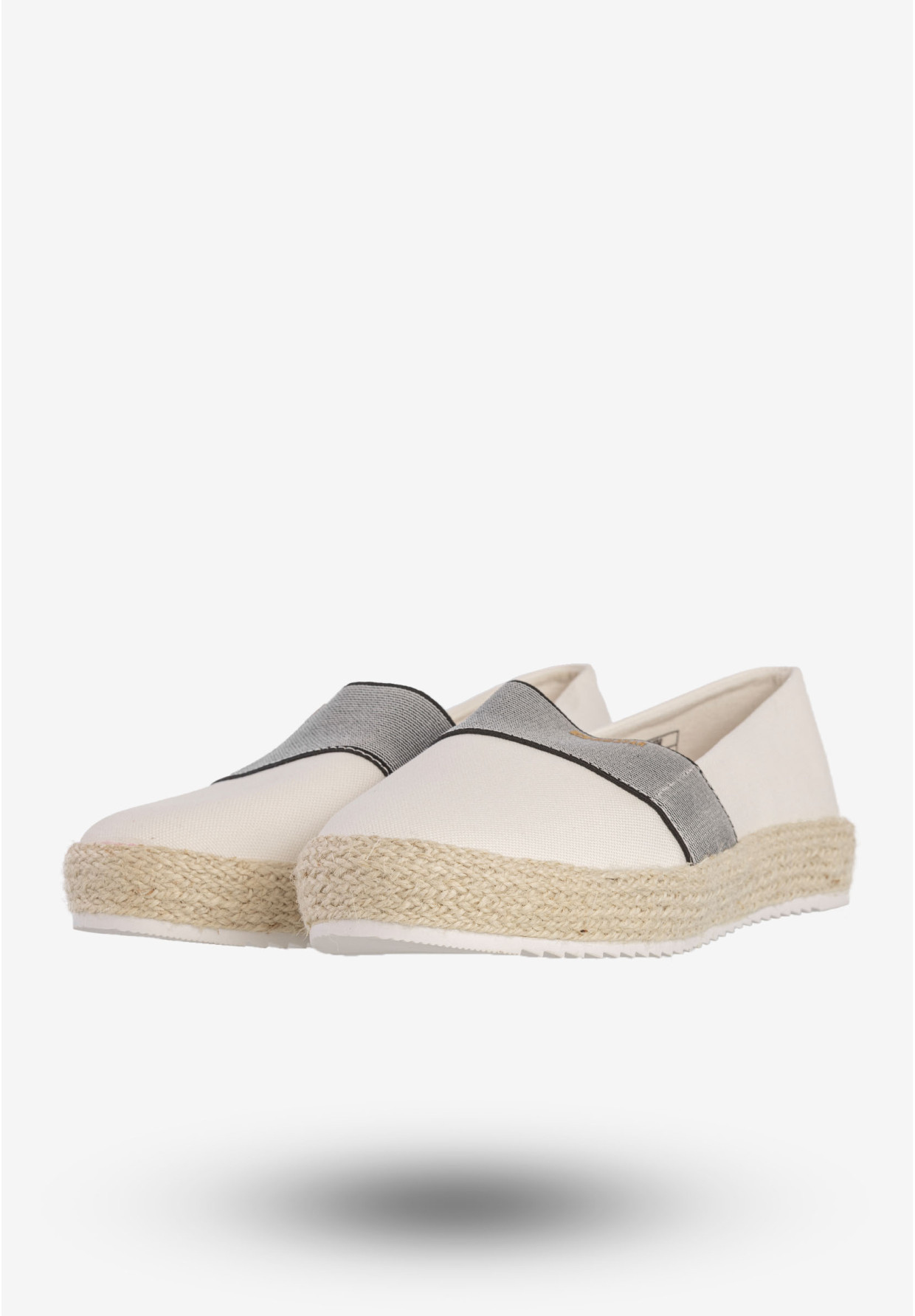 Espadryle Damskie BIG STAR Buty Wsuwane Białe HH274480