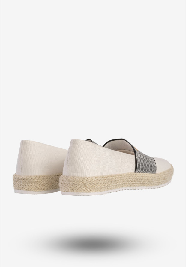 Espadryle Damskie BIG STAR Buty Wsuwane Białe HH274480
