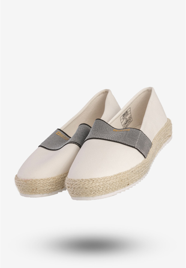 Espadryle Damskie BIG STAR Buty Wsuwane Białe HH274480