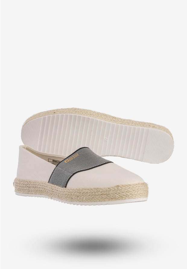 Espadryle Damskie BIG STAR Buty Wsuwane Białe HH274480