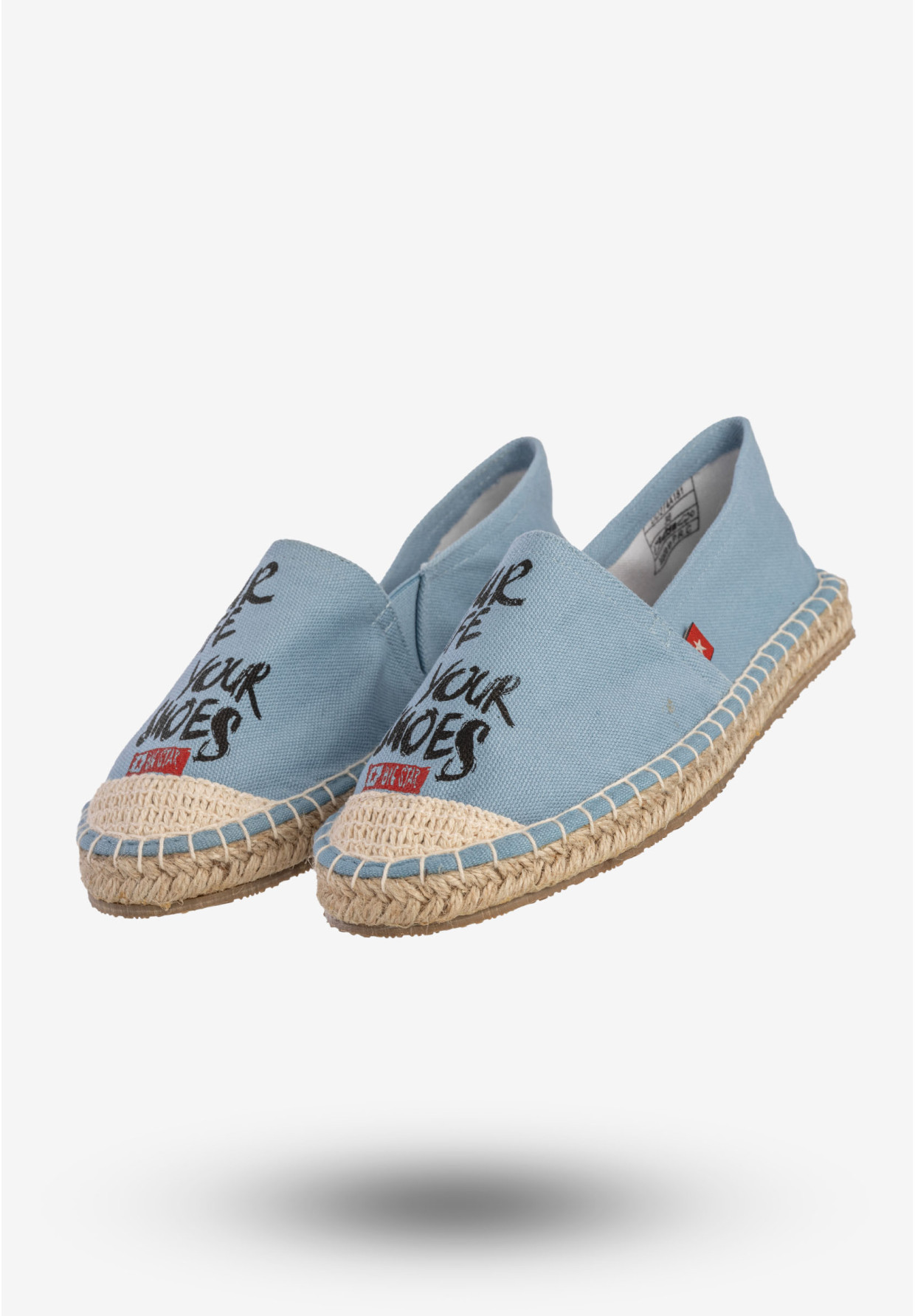 Espadryle Damskie BIG STAR Buty Wsuwane Z Napisem Niebieskie DD274A181