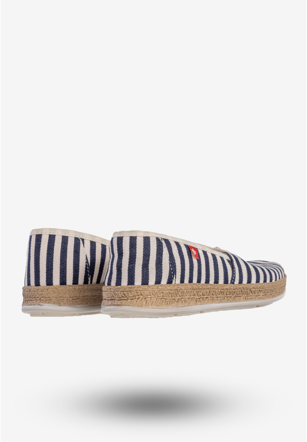Espadryle Damskie BIG STAR Buty Wsuwane W Paski Granatowe FF276027
