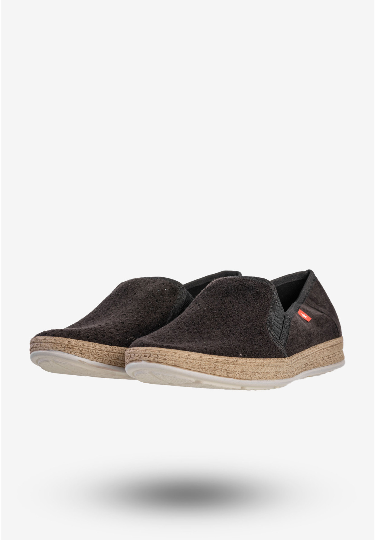 Espadryle Damskie BIG STAR Buty Tenisówki Wsuwane Czarne FF276032
