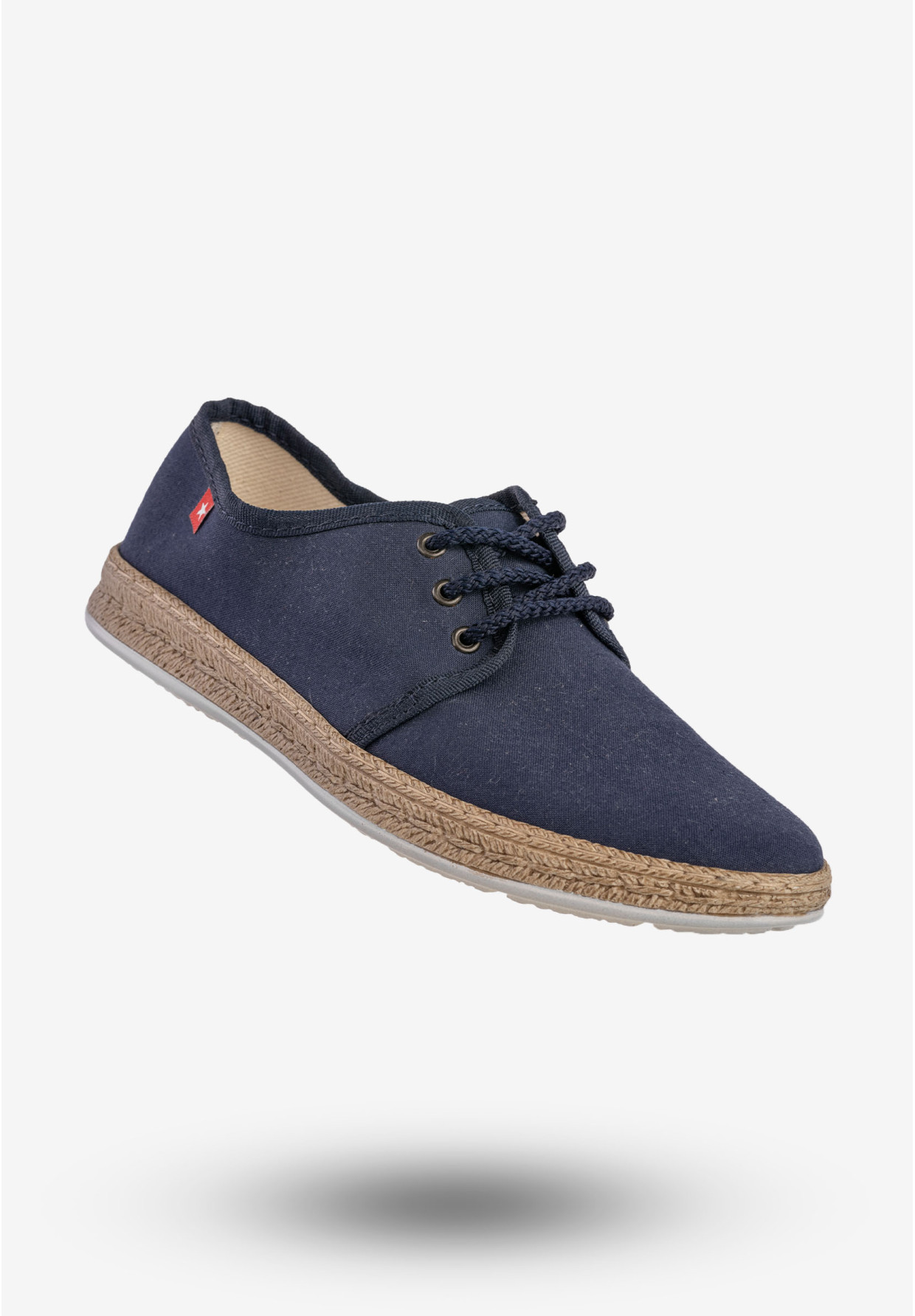 Tenisówki Damskie BIG STAR Buty Sznurowane Granatowe FF276042