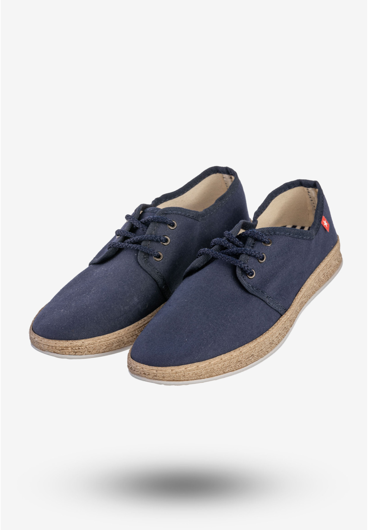 Tenisówki Damskie BIG STAR Buty Sznurowane Granatowe FF276042