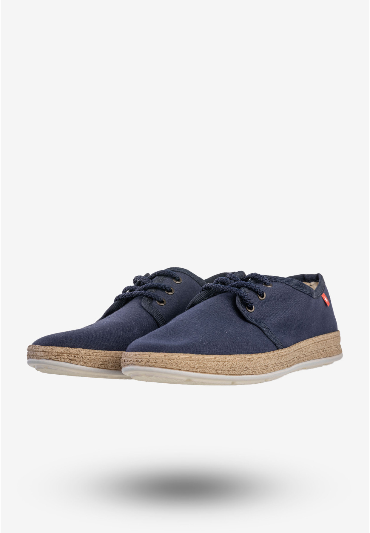 Tenisówki Damskie BIG STAR Buty Sznurowane Granatowe FF276042