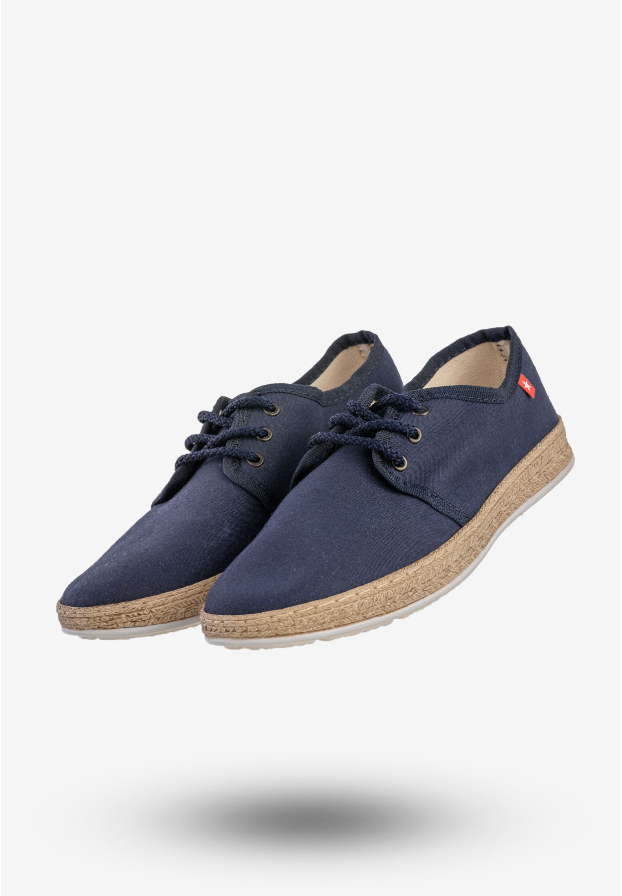 Tenisówki Damskie BIG STAR Buty Sznurowane Granatowe FF276042