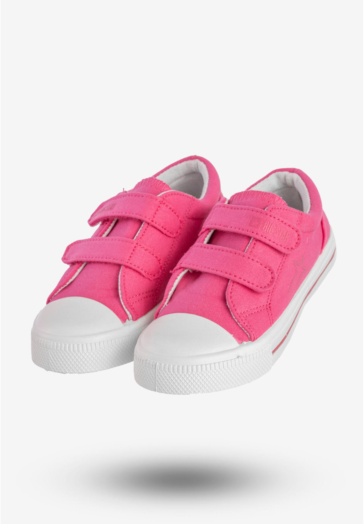 Trampki Dziecięce BIG STAR Buty Na Rzepy Różowe NN374113