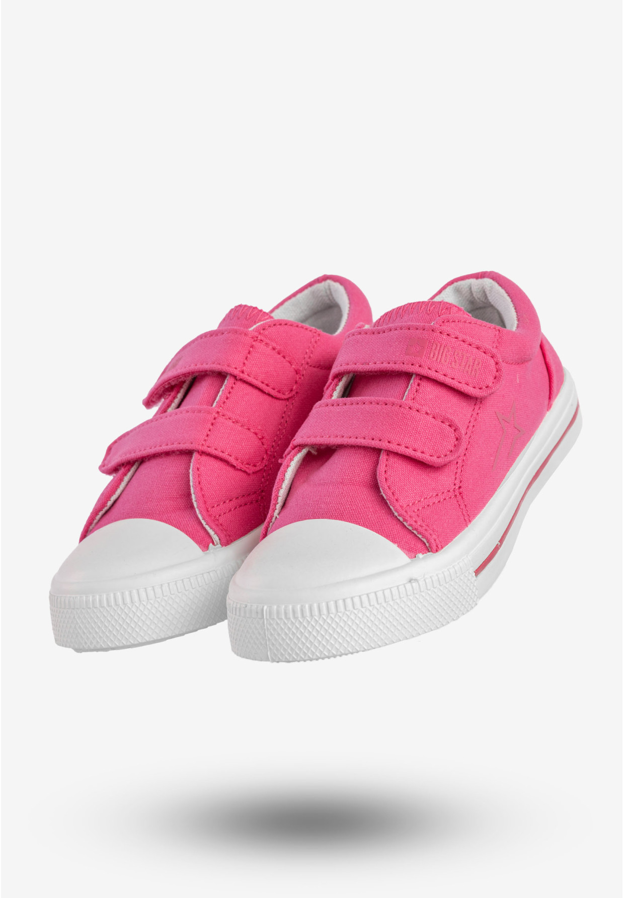 Trampki Dziecięce BIG STAR Buty Na Rzepy Różowe NN374113
