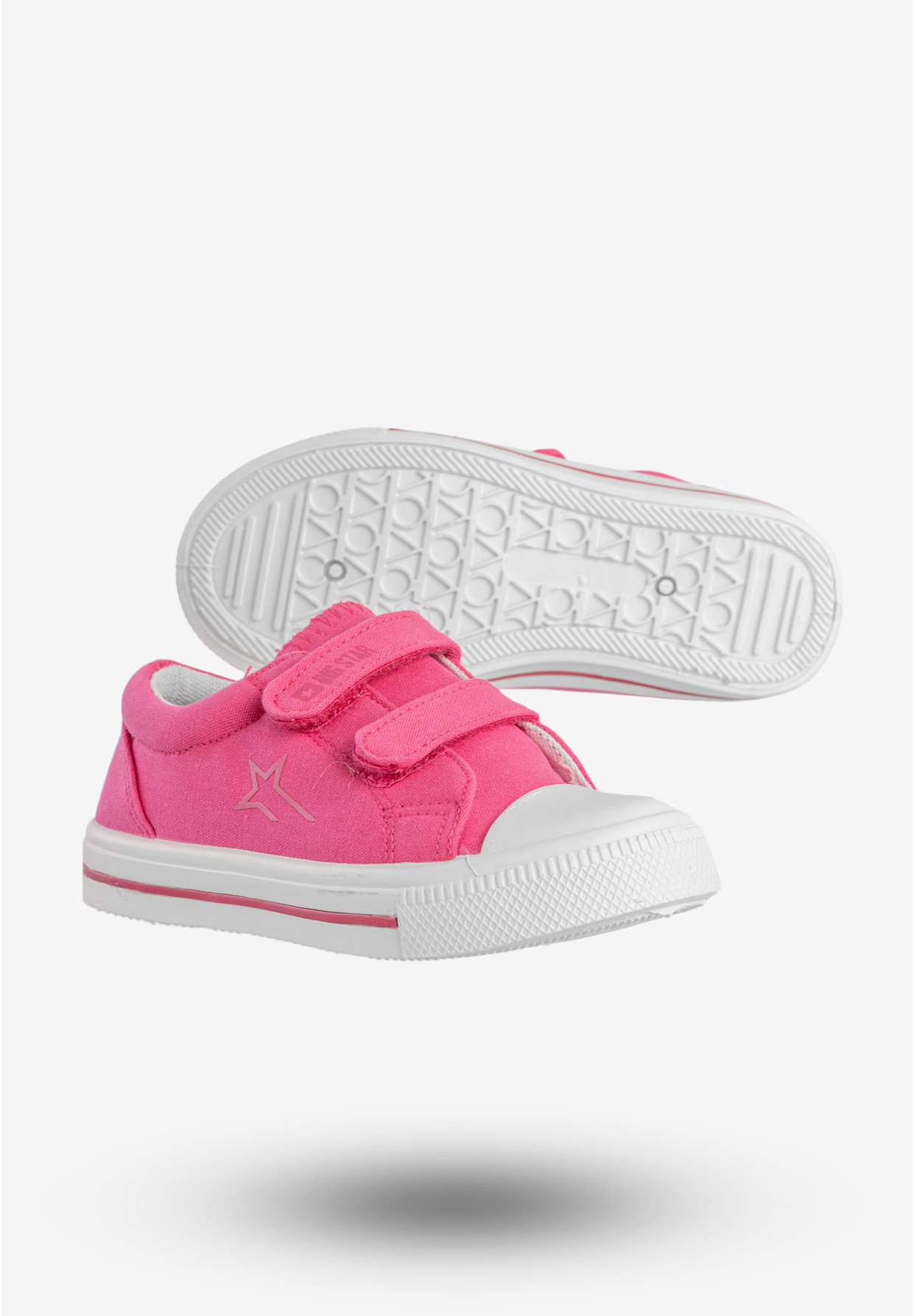 Trampki Dziecięce BIG STAR Buty Na Rzepy Różowe NN374113