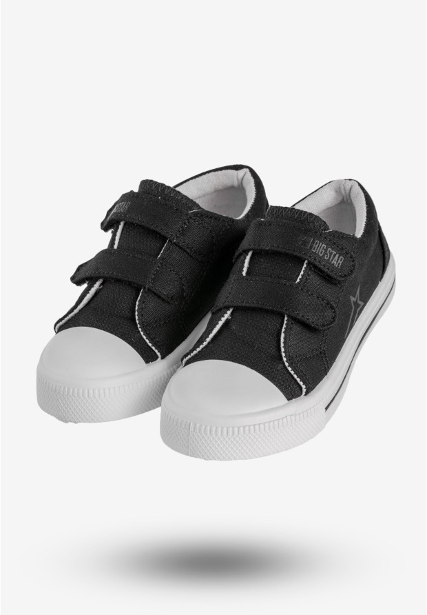 Trampki Dziecięce BIG STAR Buty Na Rzepy Czarne NN374111
