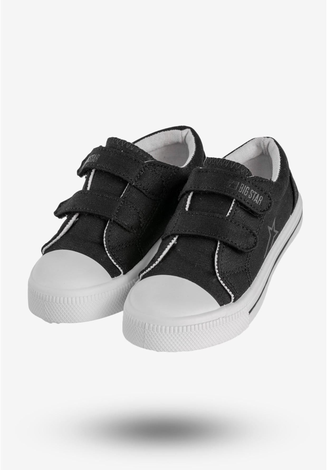 Trampki Dziecięce BIG STAR Buty Na Rzepy Czarne NN374111