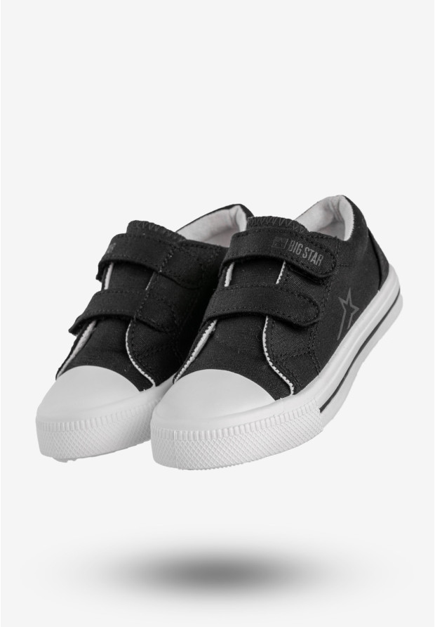 Trampki Dziecięce BIG STAR Buty Na Rzepy Czarne NN374111