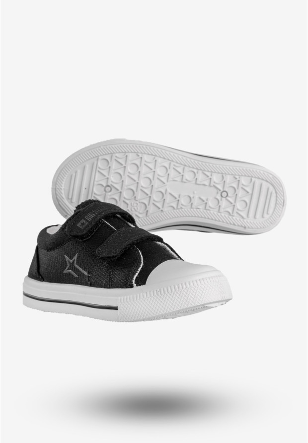 Trampki Dziecięce BIG STAR Buty Na Rzepy Czarne NN374111