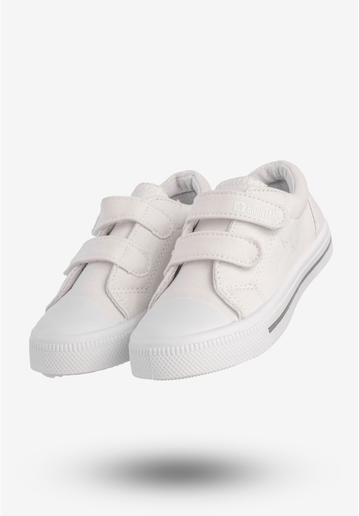 Trampki Dziecięce BIG STAR Buty Na Rzepy Białe NN374117